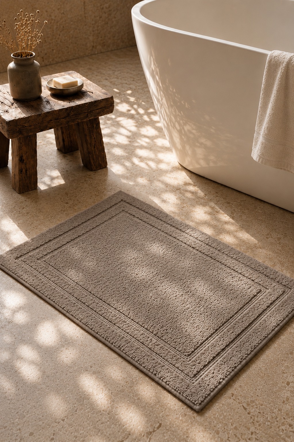 Stone Heritage Bath Mat