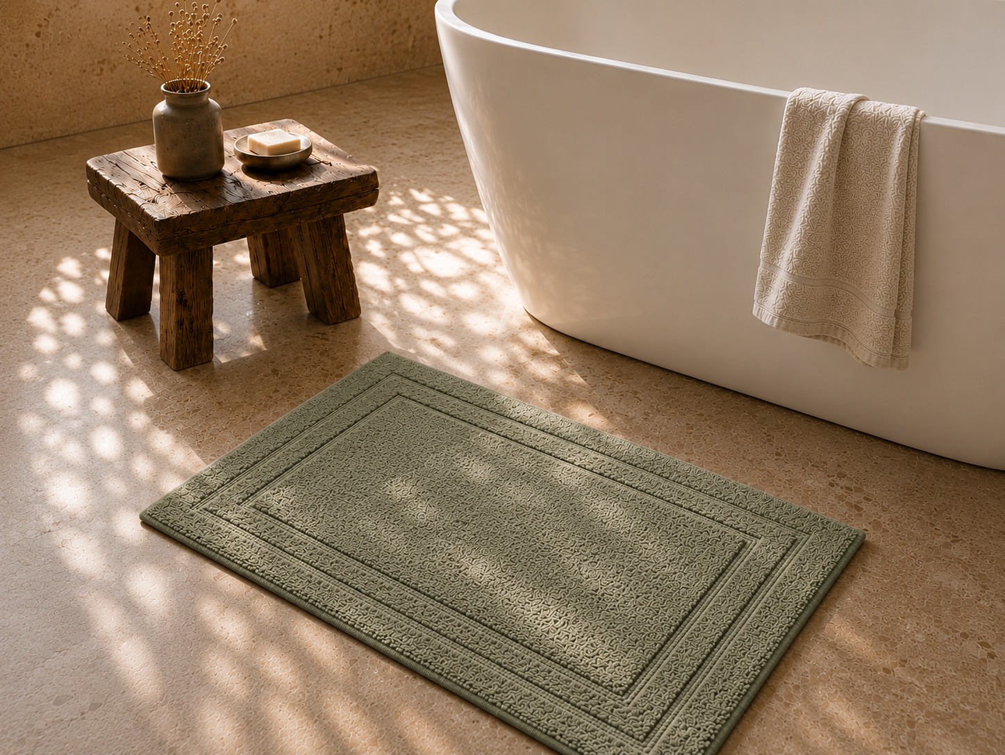 Olive Grove Bath Mat
