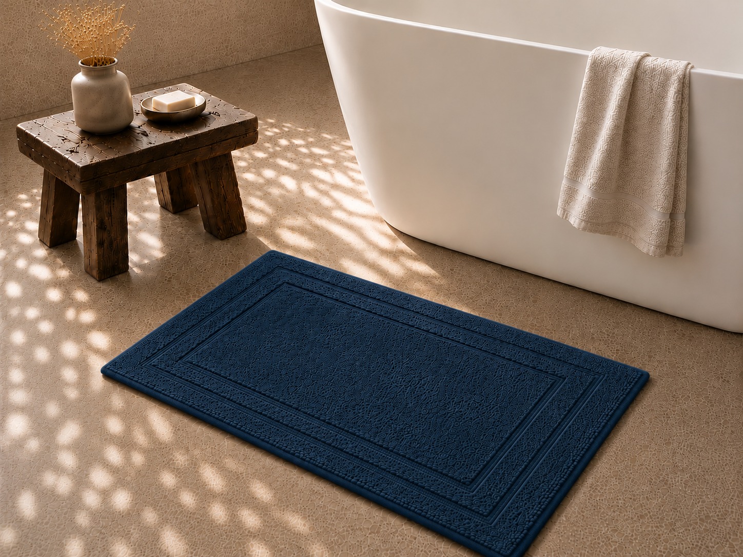 Midnight Indigo Bath Mat