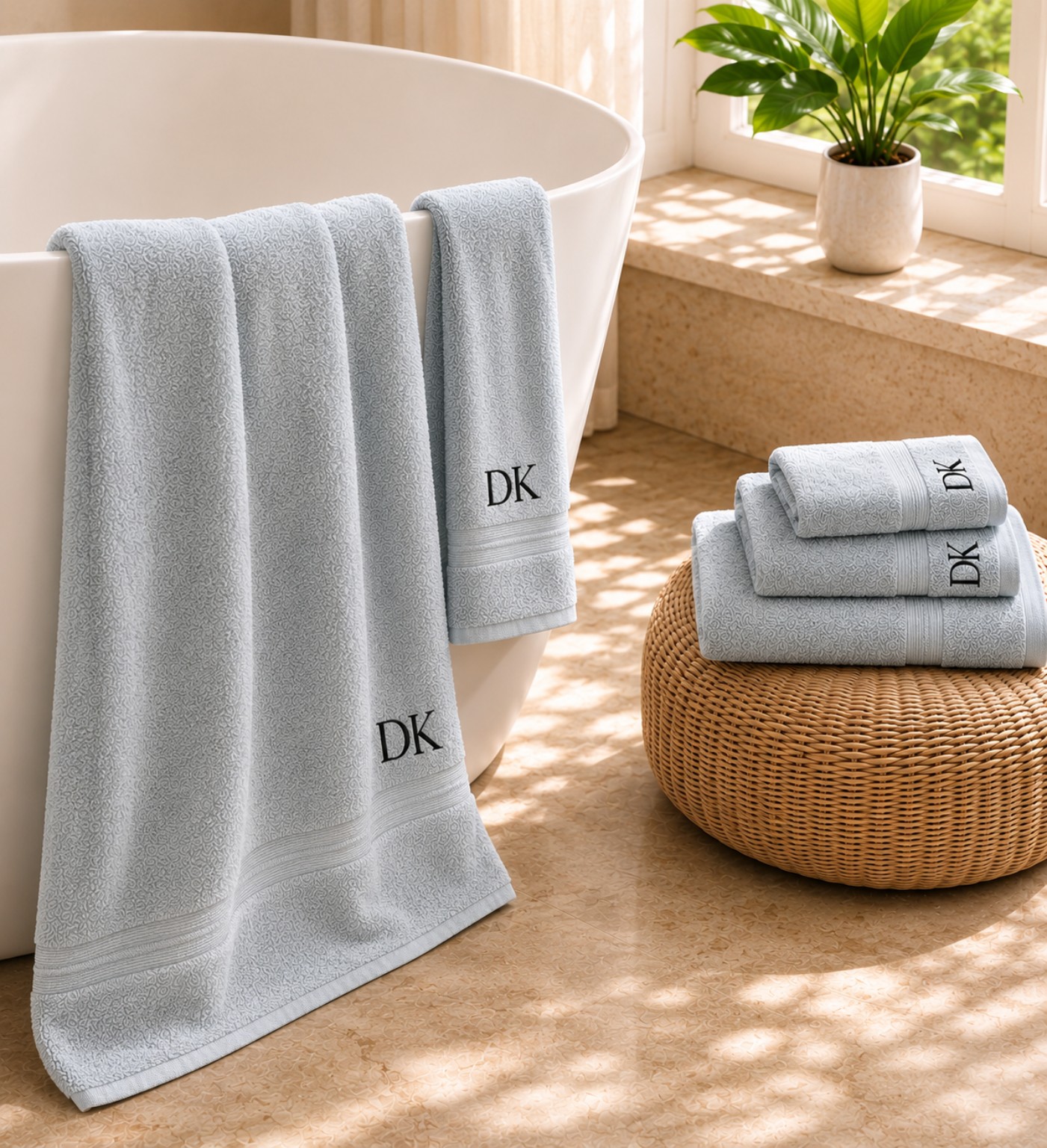 Aquamarine Bath Towel Set