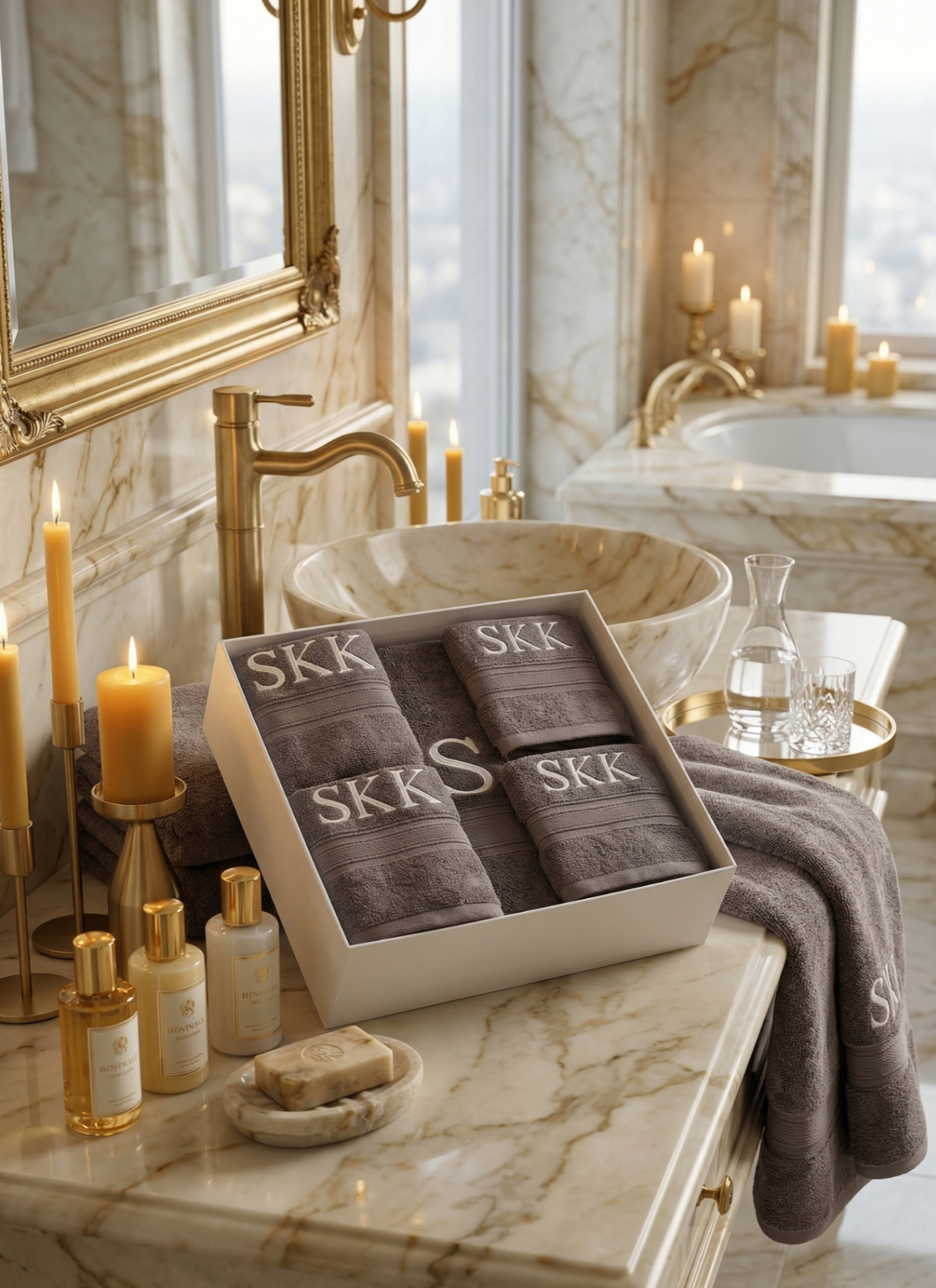 Signature Monogram Hand Towel Set