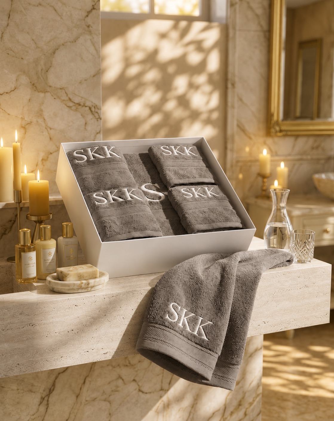 Taupe SKK Monogram Gift Box