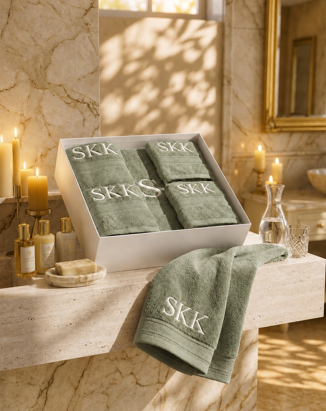 Sage Mist Monogram Gift Box