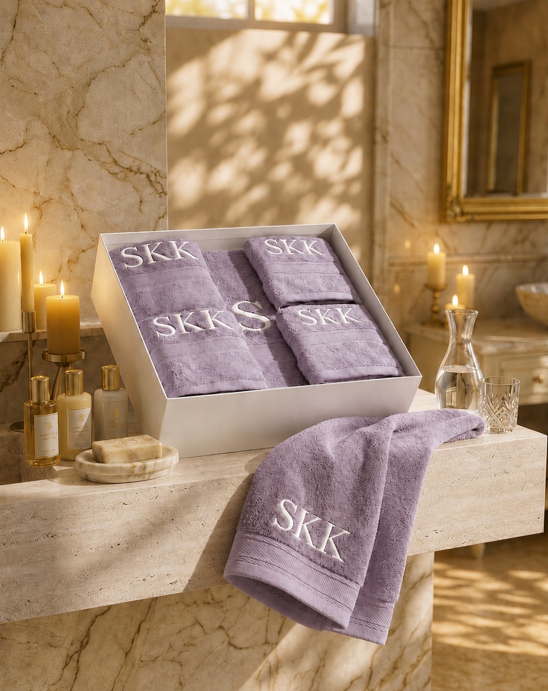 Lilac Bloom Monogram Gift Box