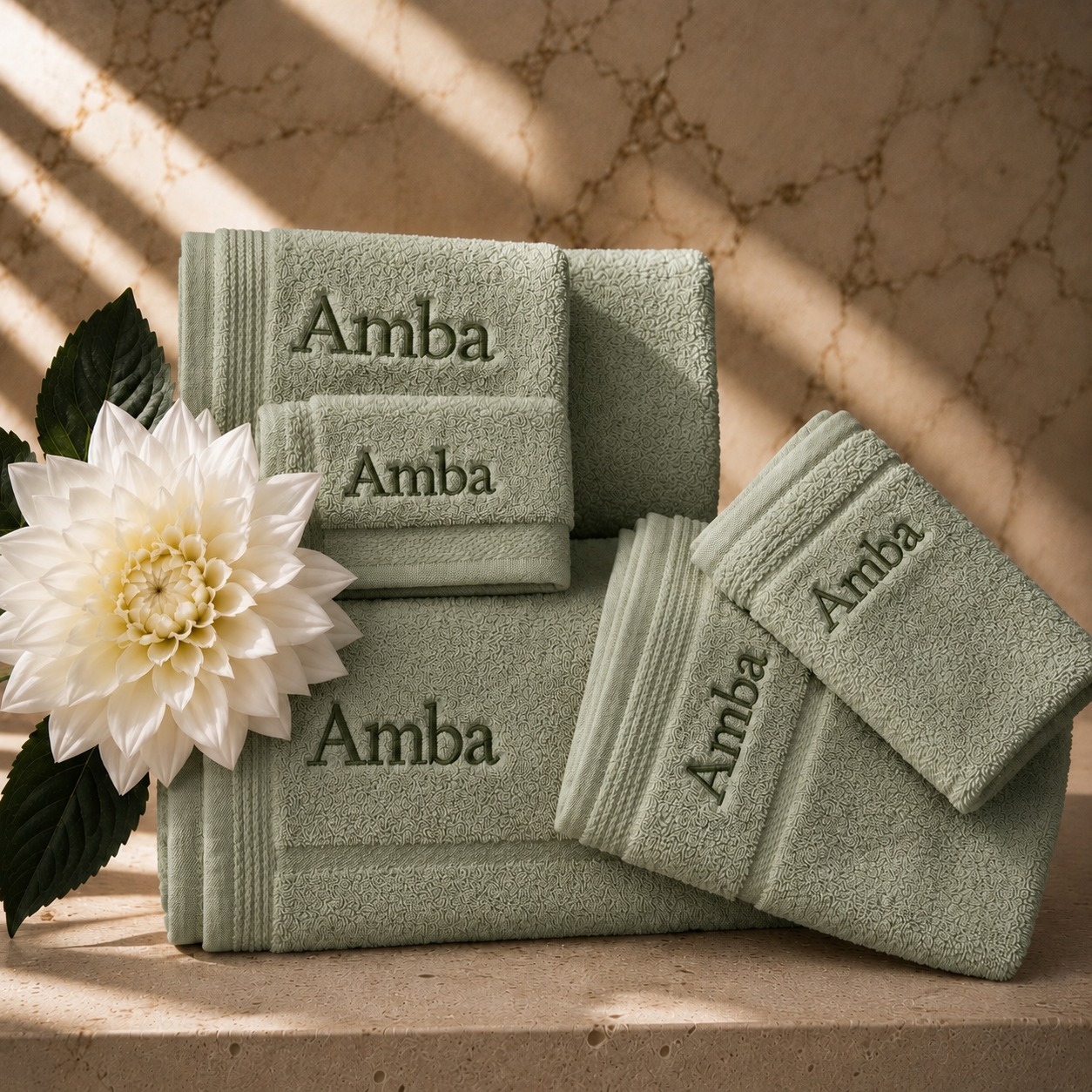 Sage Monogram Set