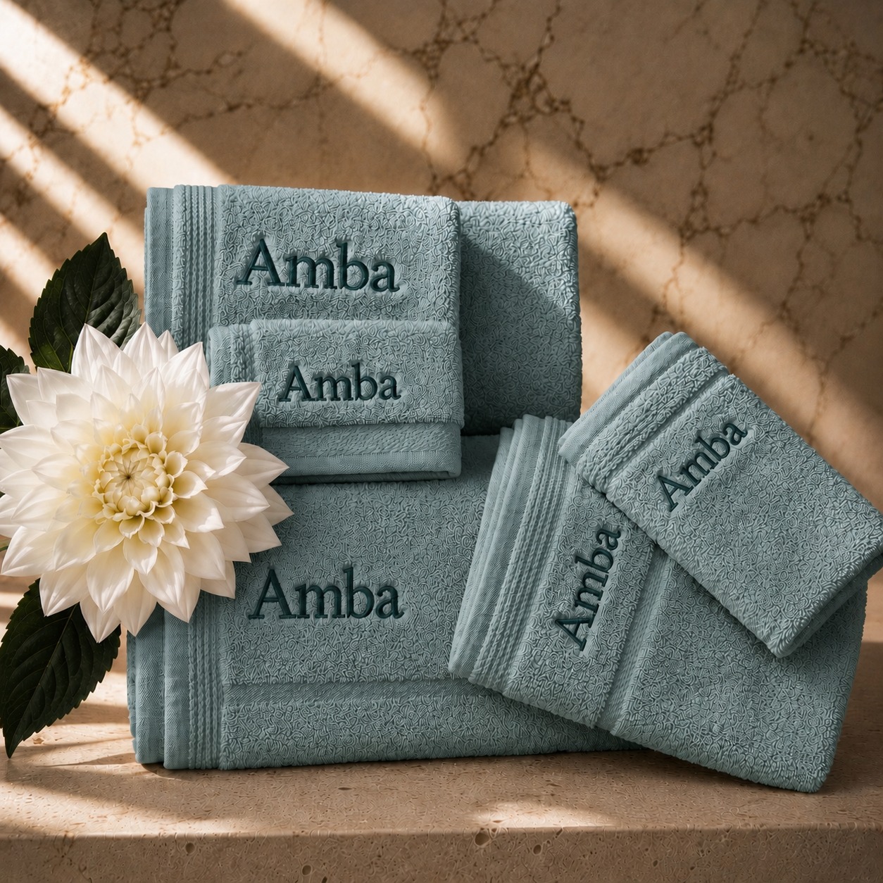 Teal Monogram Set
